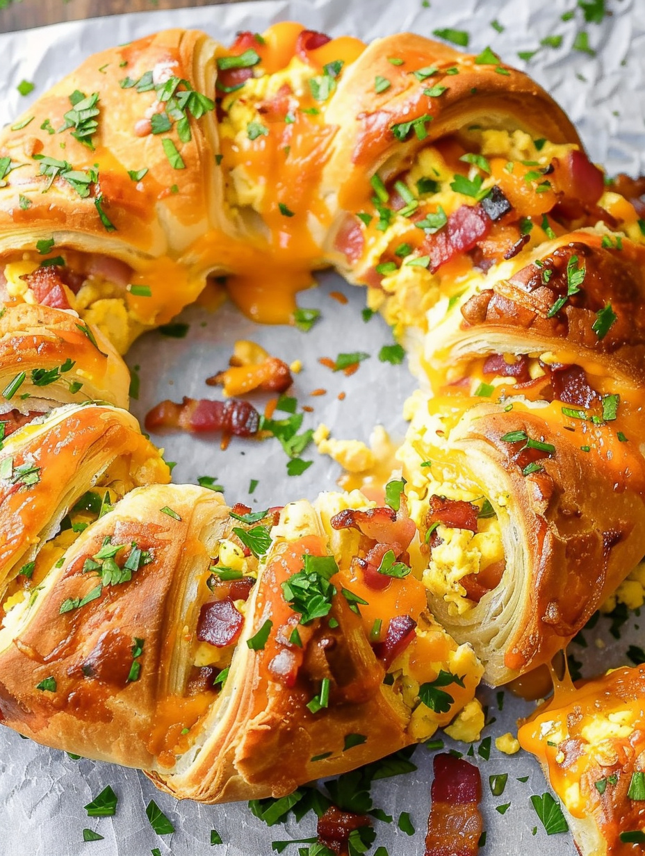 Crescent Bacon Breakfast Ring