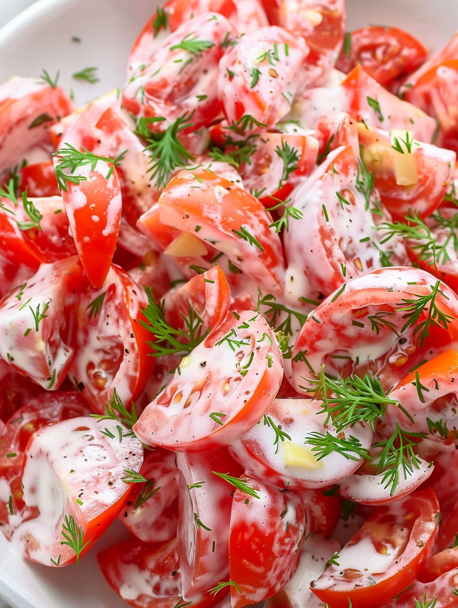 Tomato Garlic Salad