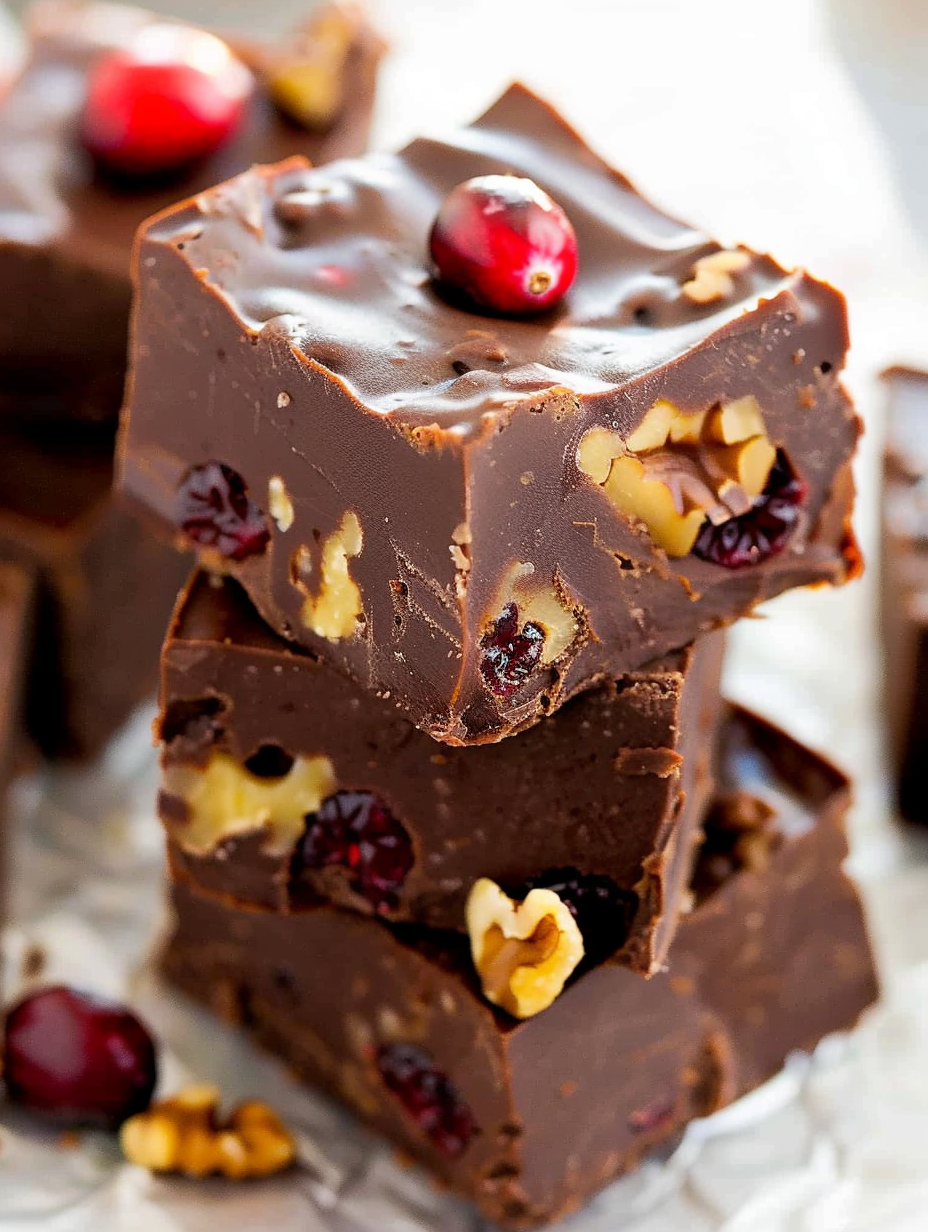 Glossy chocolate fudge poured into square pan