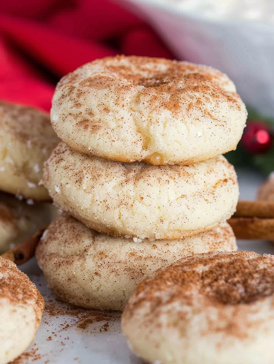 Close-up of cinnamon sugar coating on cookie dough balls