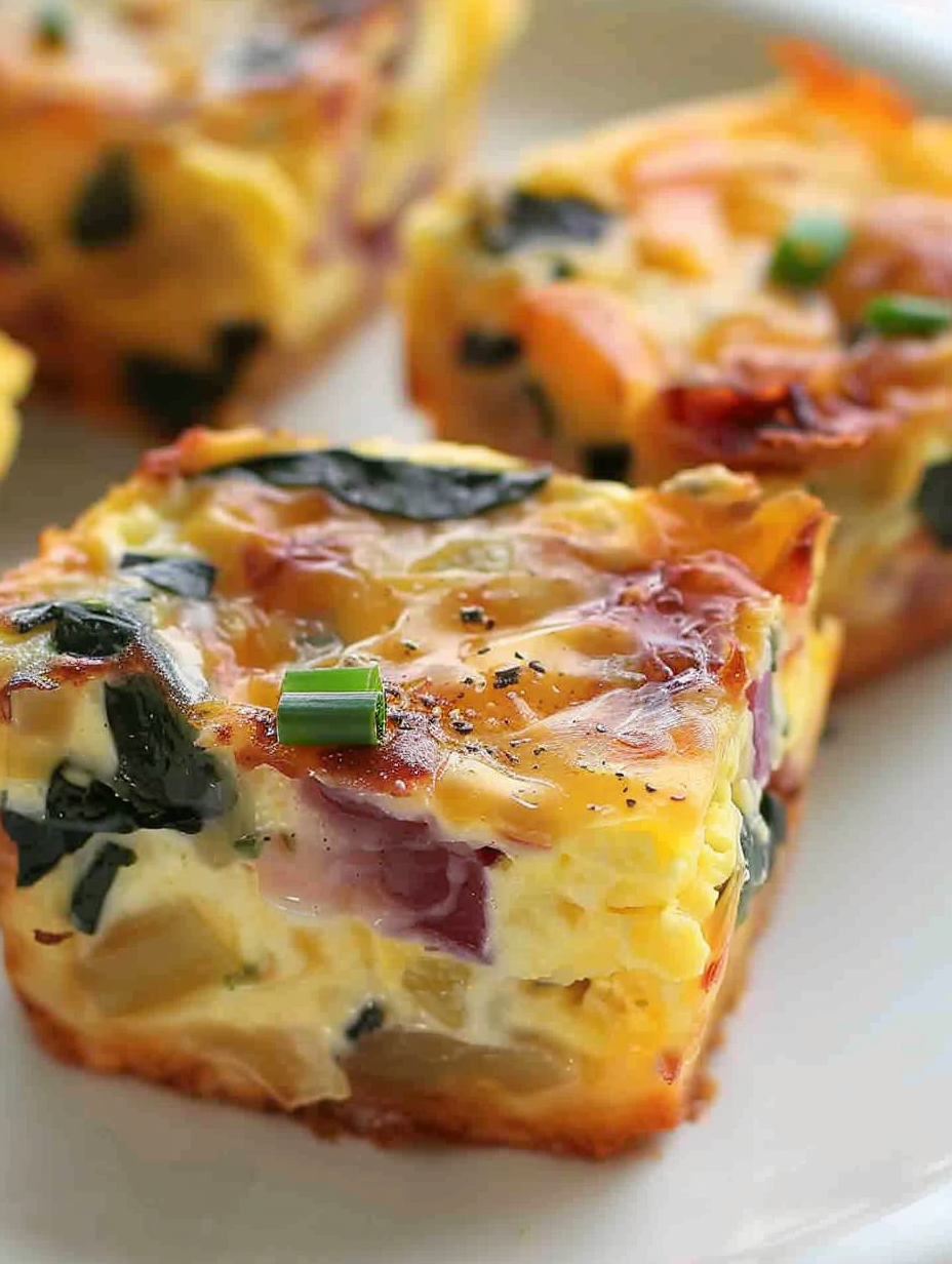 Potato, Cheddar and Chive Breakfast Bakes in muffin pan
