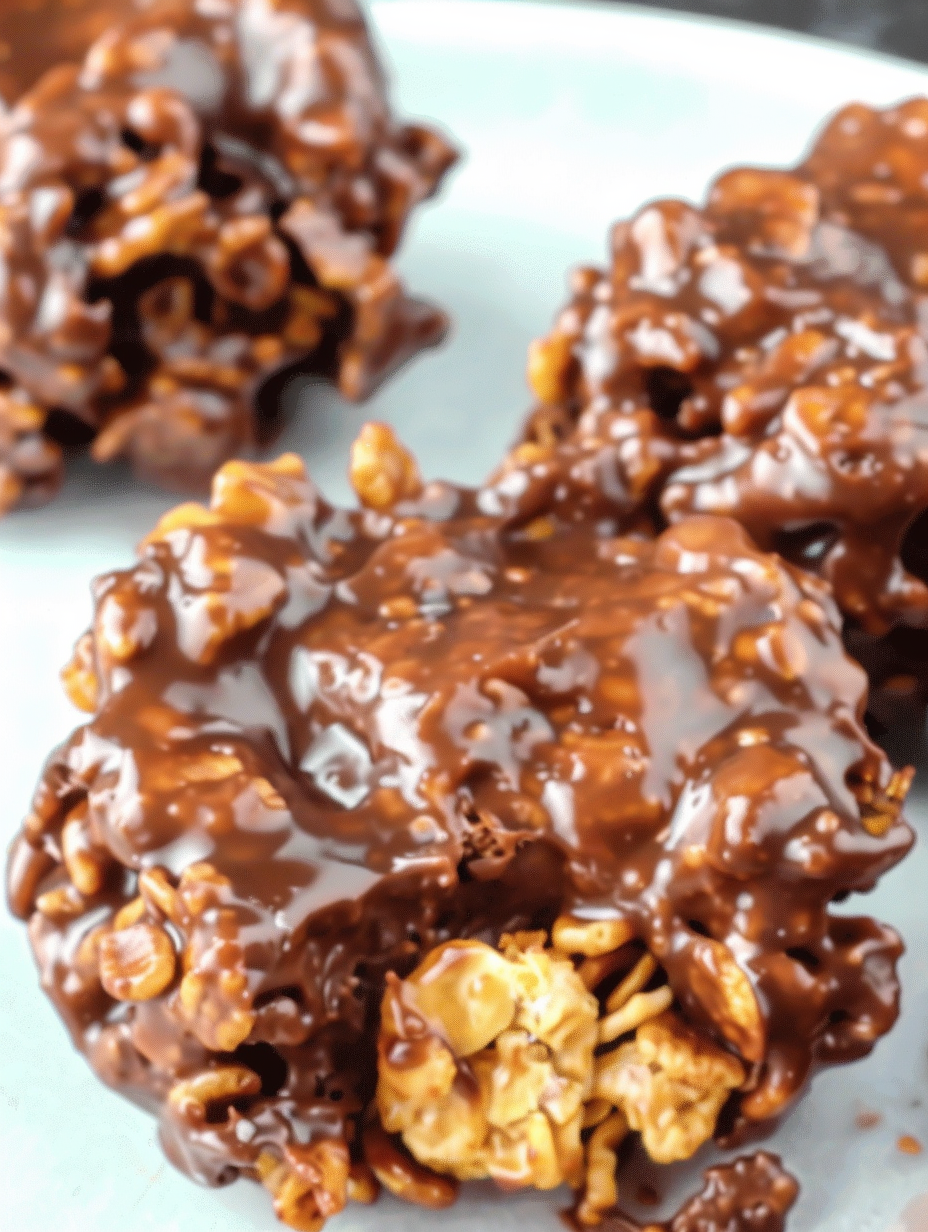 Stack of Nutella cornflake treats