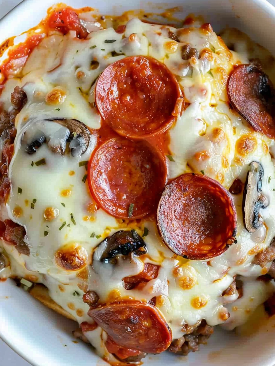 Keto Pizza In A Bowl