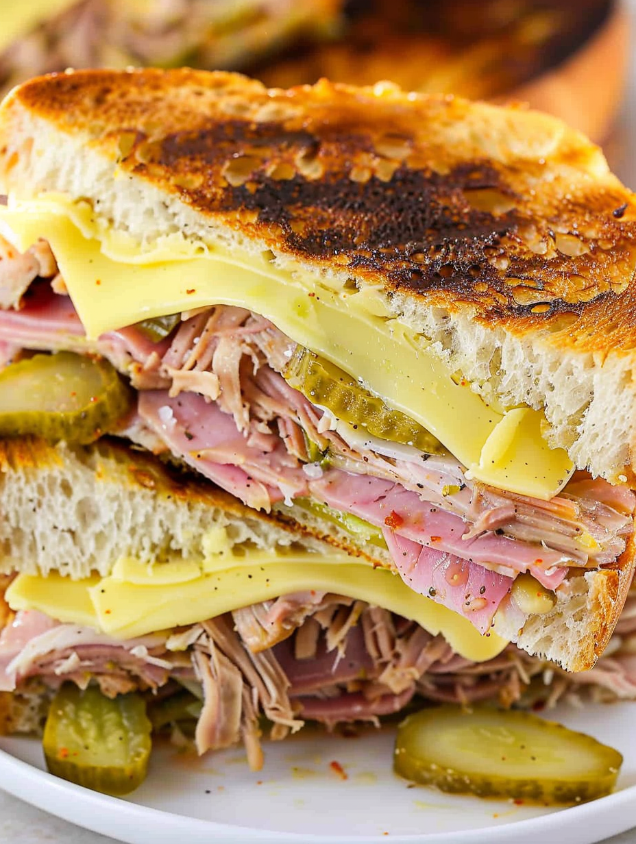 Slow cooker mojo pork for Cuban sandwiches