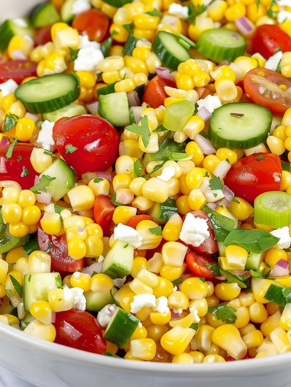 Fresh Corn Salad with Herb-Lime Vinaigrette