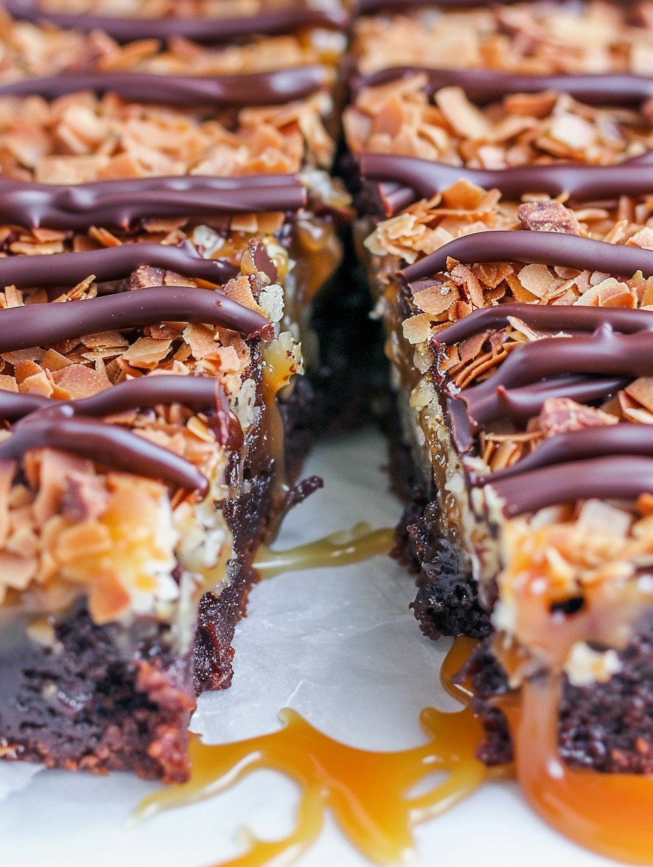 Toasted coconut on a baking sheet