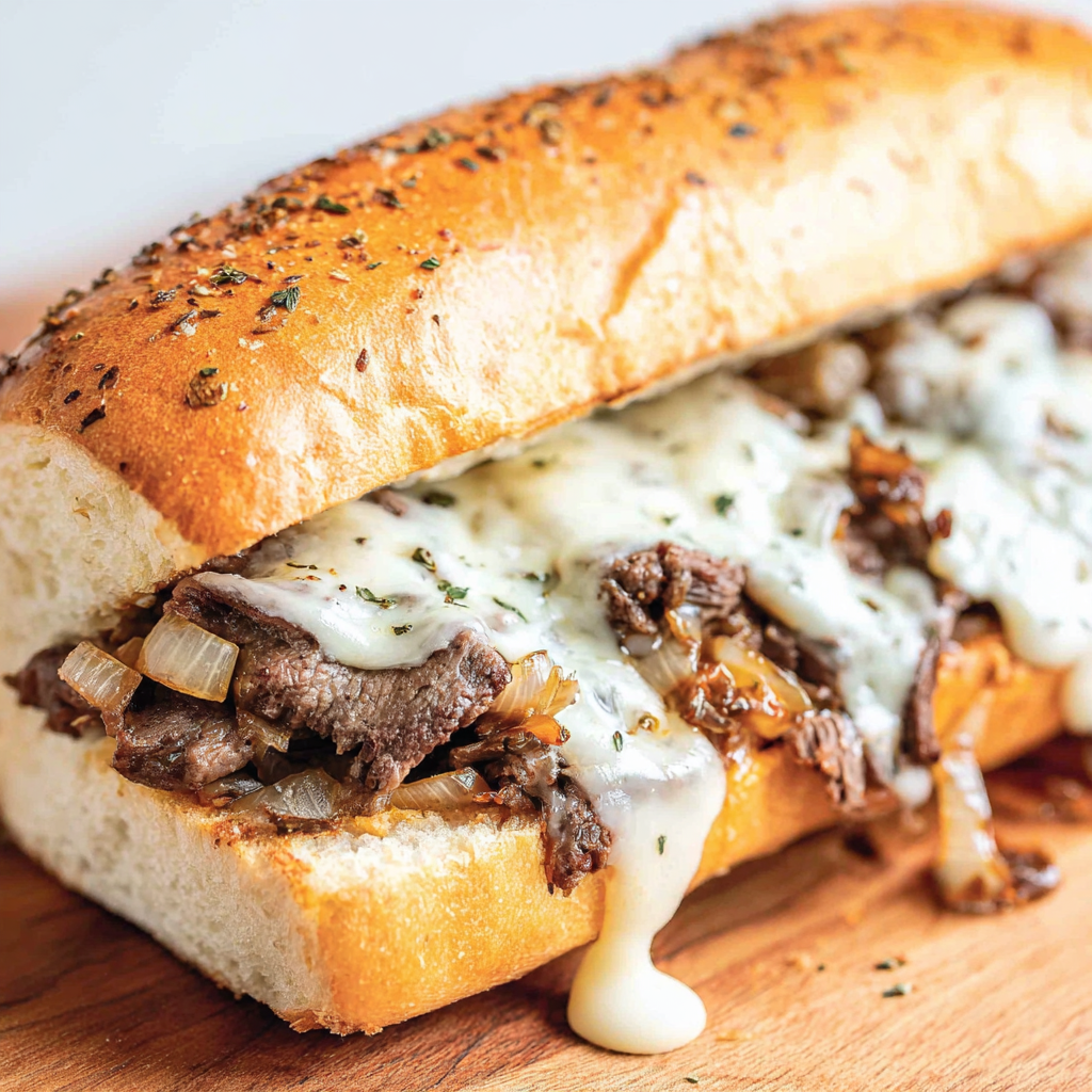 Classic Philly Cheesesteak Hoagies