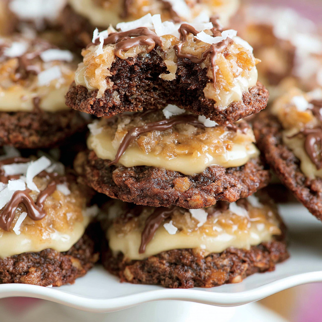 Chewy German Chocolate Cookies