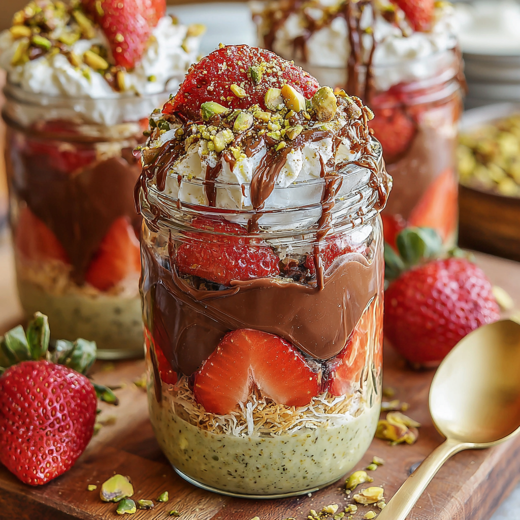 Dubai Strawberry Crunch Cups