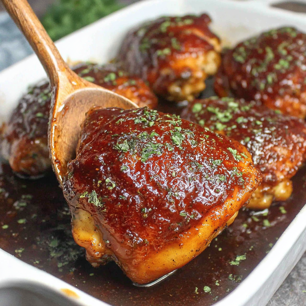 Oven Baked Sticky BBQ Chicken