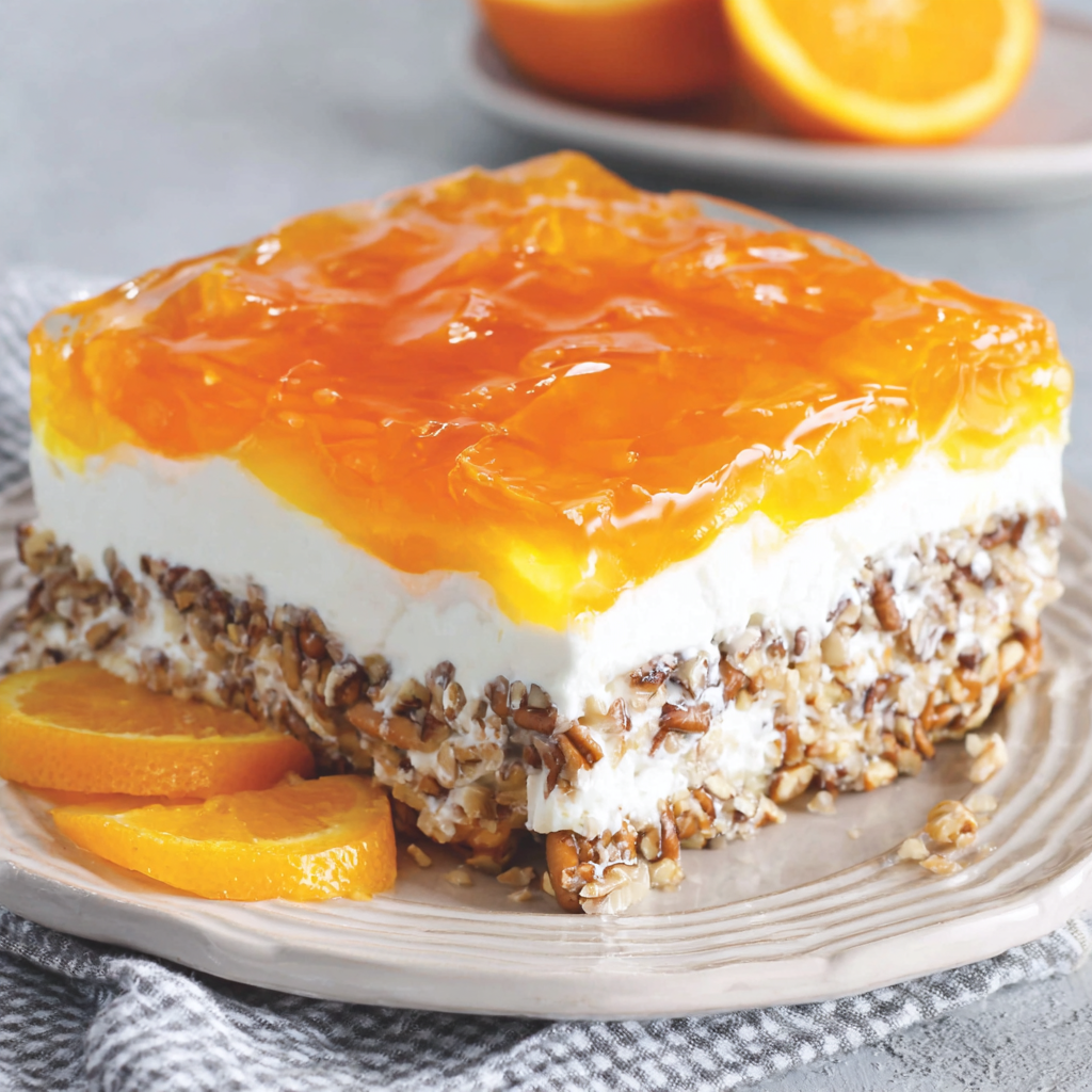 Mandarin Orange Pretzel Salad