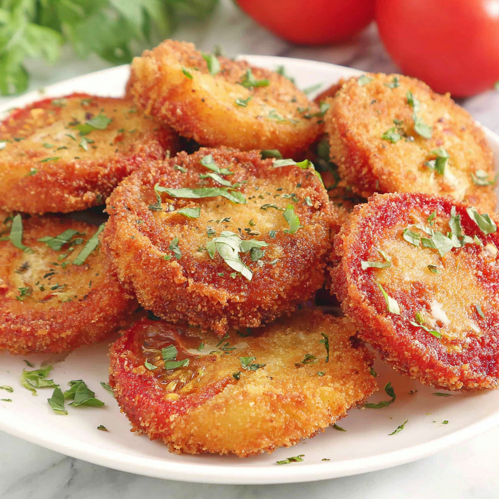 Crispy Fried Red Tomatoes