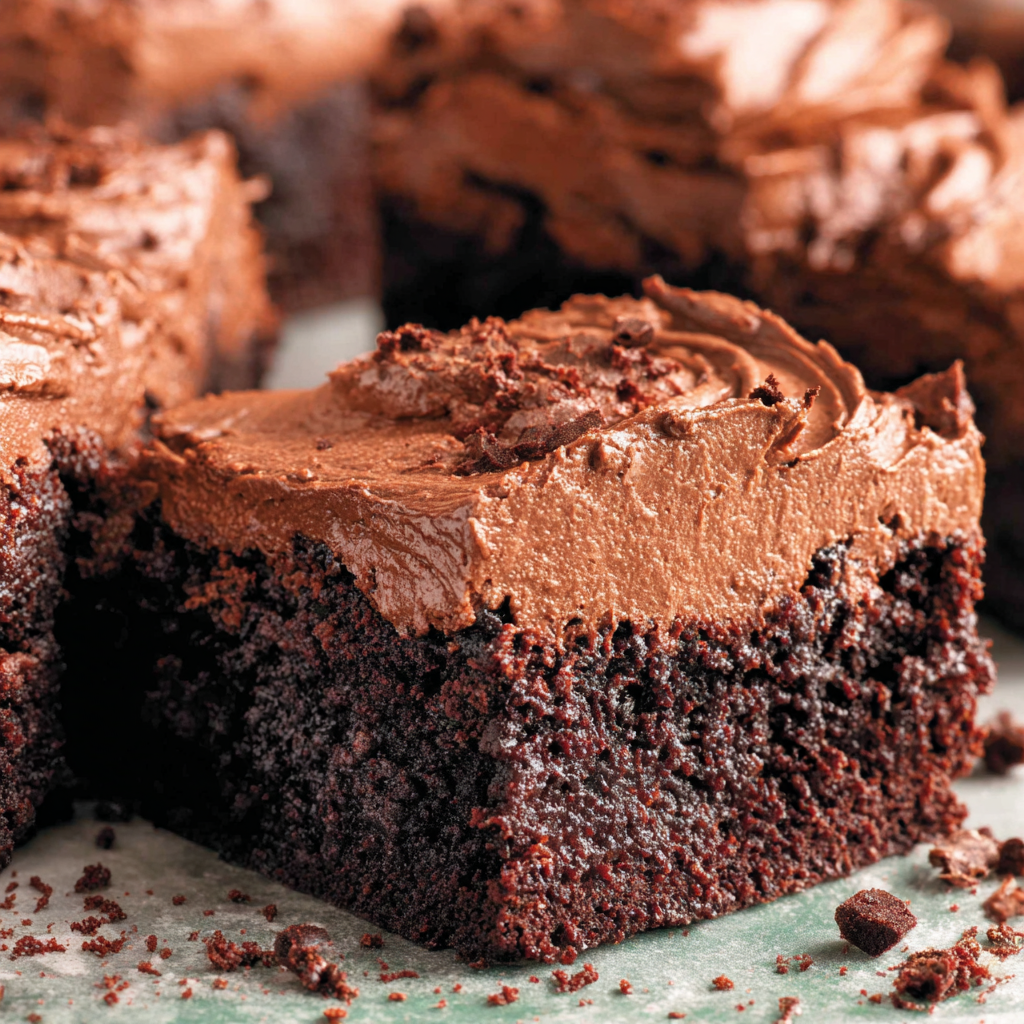 Chocolate Frosted Fudge Brownies