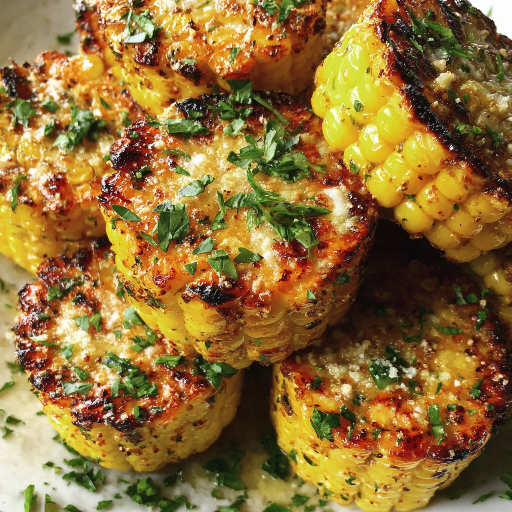 Grilled Corn Cob Coins