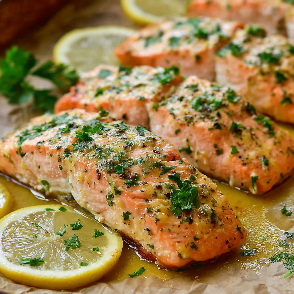 Zesty Baked Dijon Salmon