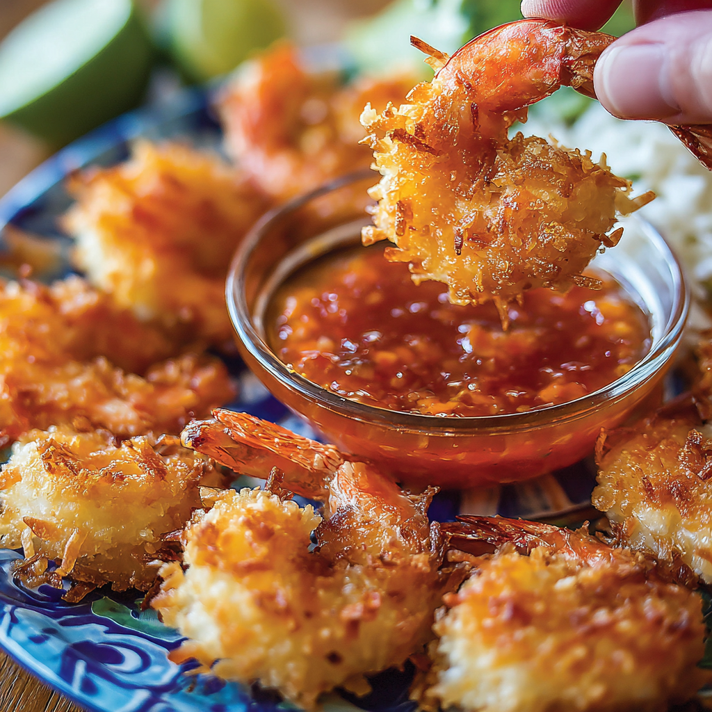 Coconut Shrimp with the Best Dipping Sauce