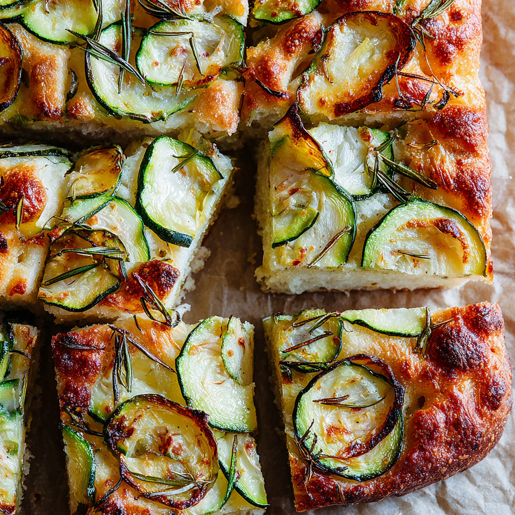 Focaccia with Zucchini and Potatoes