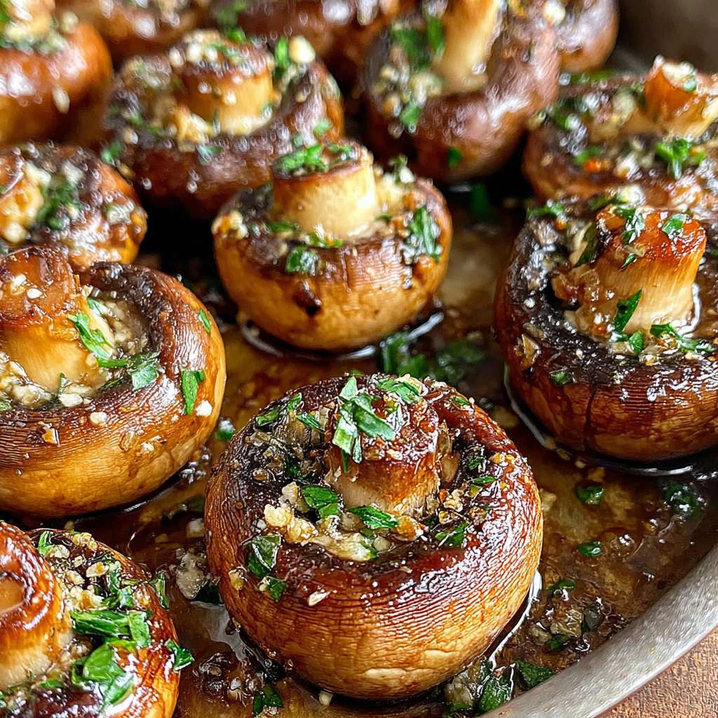 Garlic Butter Roasted Mushrooms