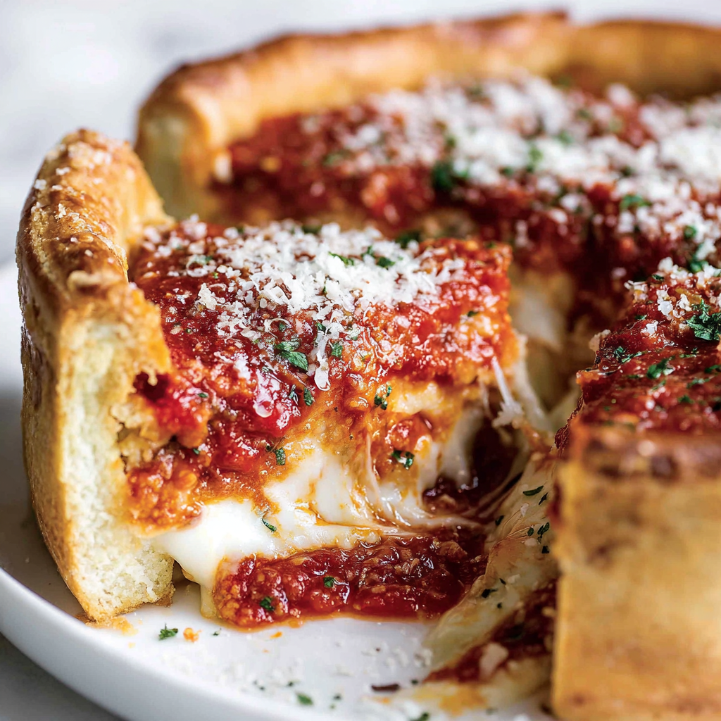 Chicago-Style Deep Dish Pizza