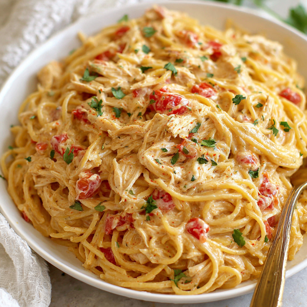 One Pot Chicken Spaghetti