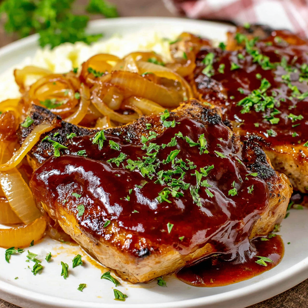 Apple Butter Pork Chops