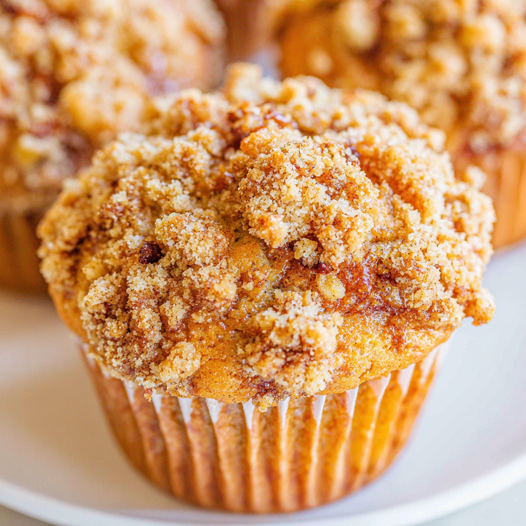 Apple Muffins with Crumb Topping