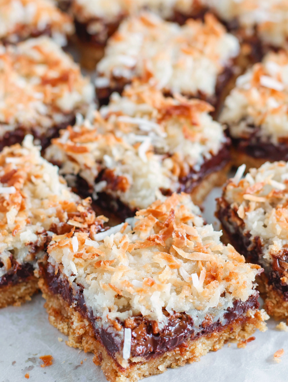 7-layer bars on tray