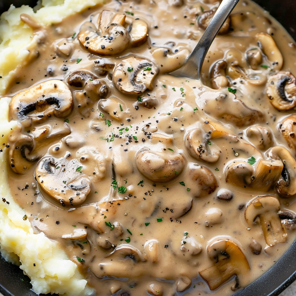 Creamy Gluten Free Mushroom Gravy – Also Dairy Free!