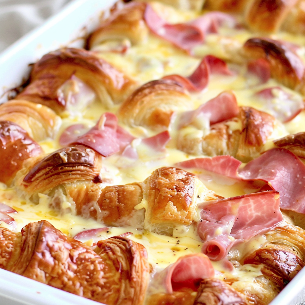 Croissant Breakfast Casserole