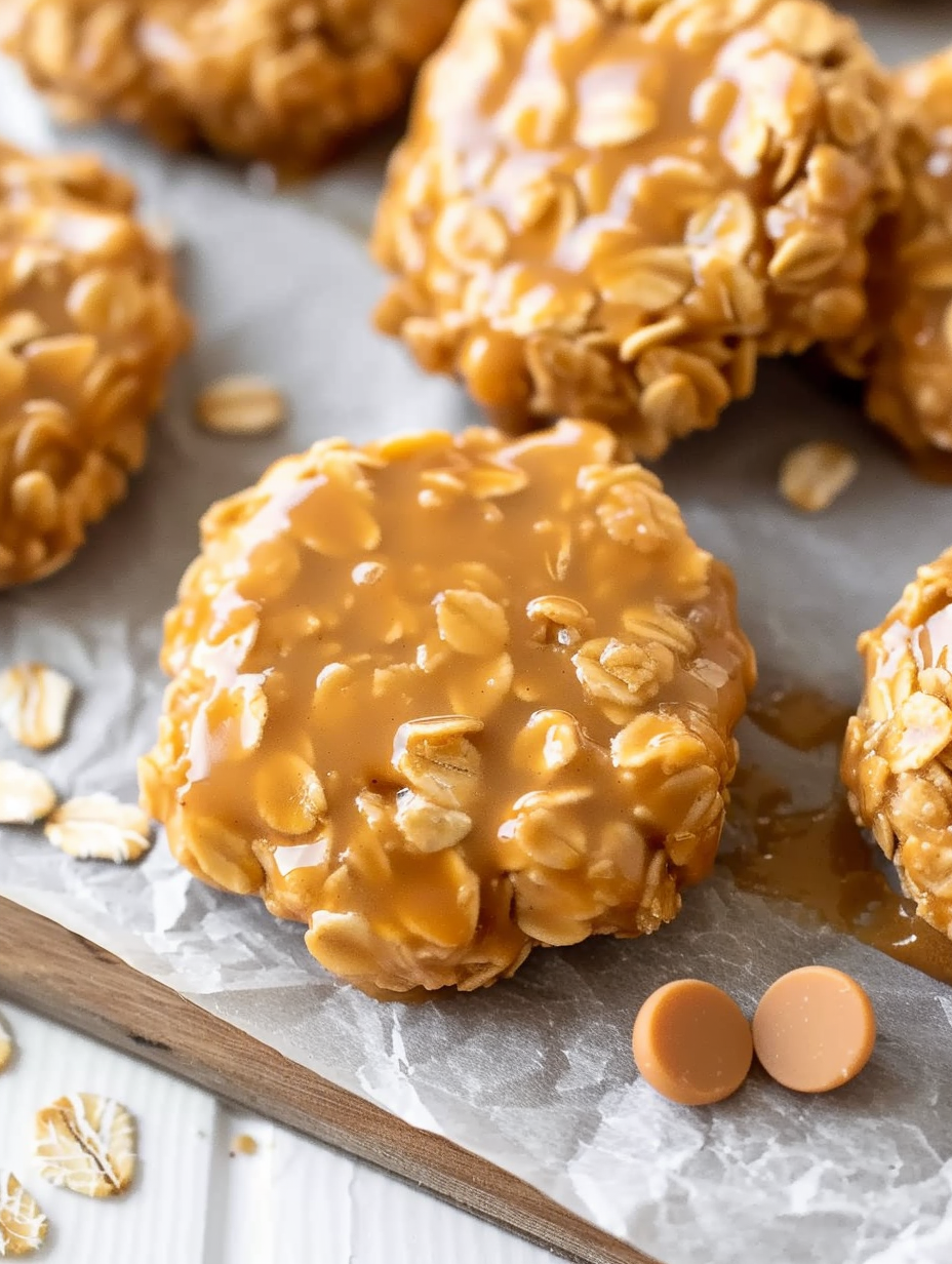 Ingredients measured and ready for no bake cookies