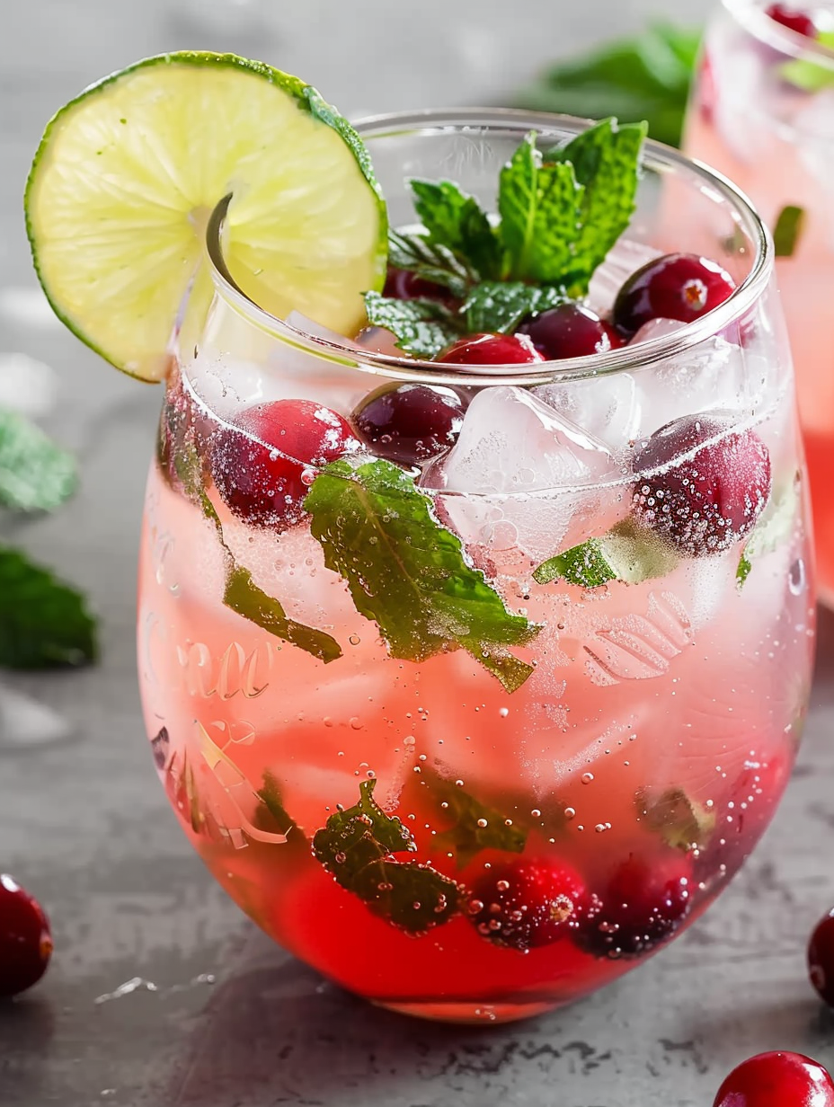 Holiday Cranberry Mojito
