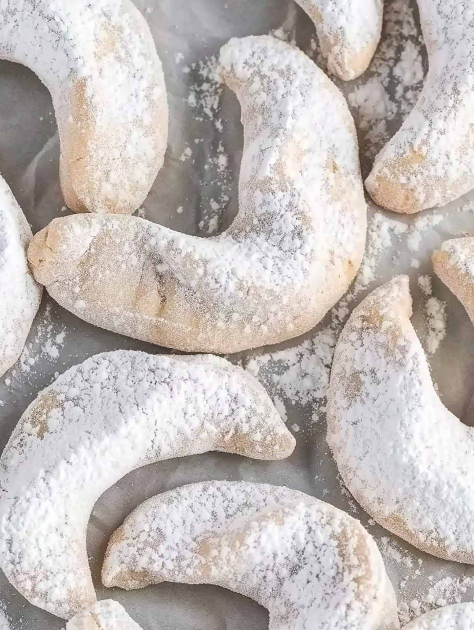 Almond Crescent Cookies (Healthy)