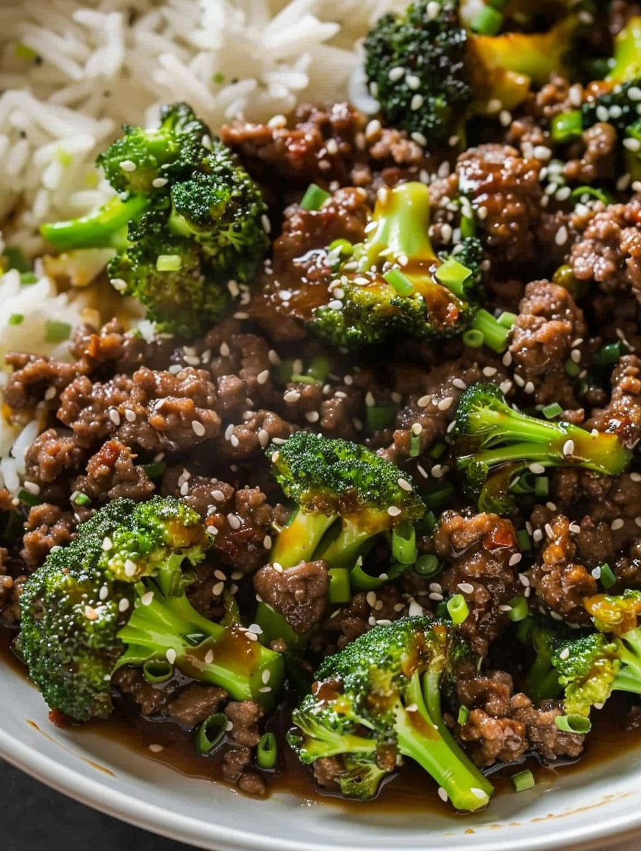 Ground Beef and Broccoli