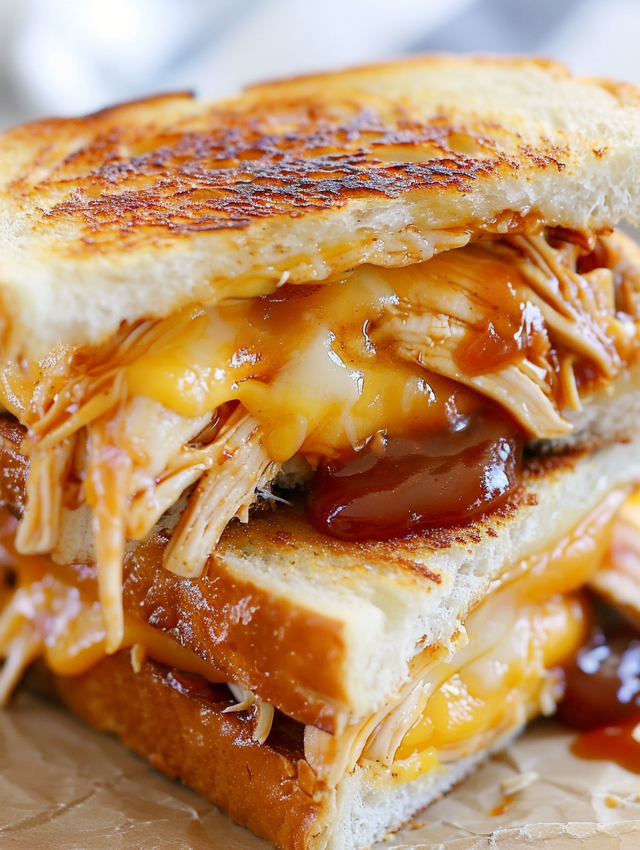 BBQ Chicken Grilled Cheese