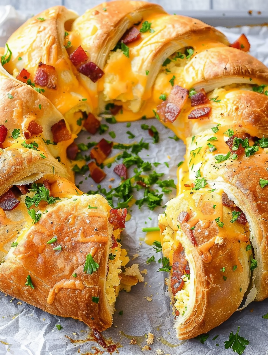 Crescent Bacon Breakfast Ring