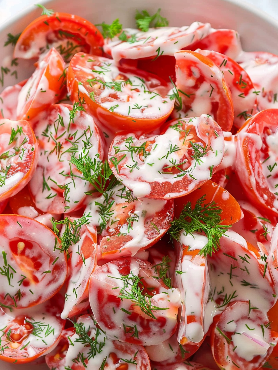 Tomato Garlic Salad