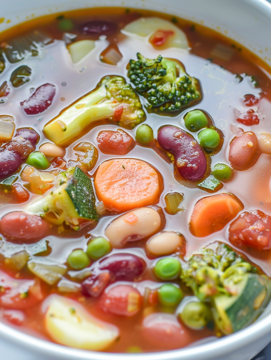 Quick Veggie Bean Soup Recipe | Great for Meal Prep
