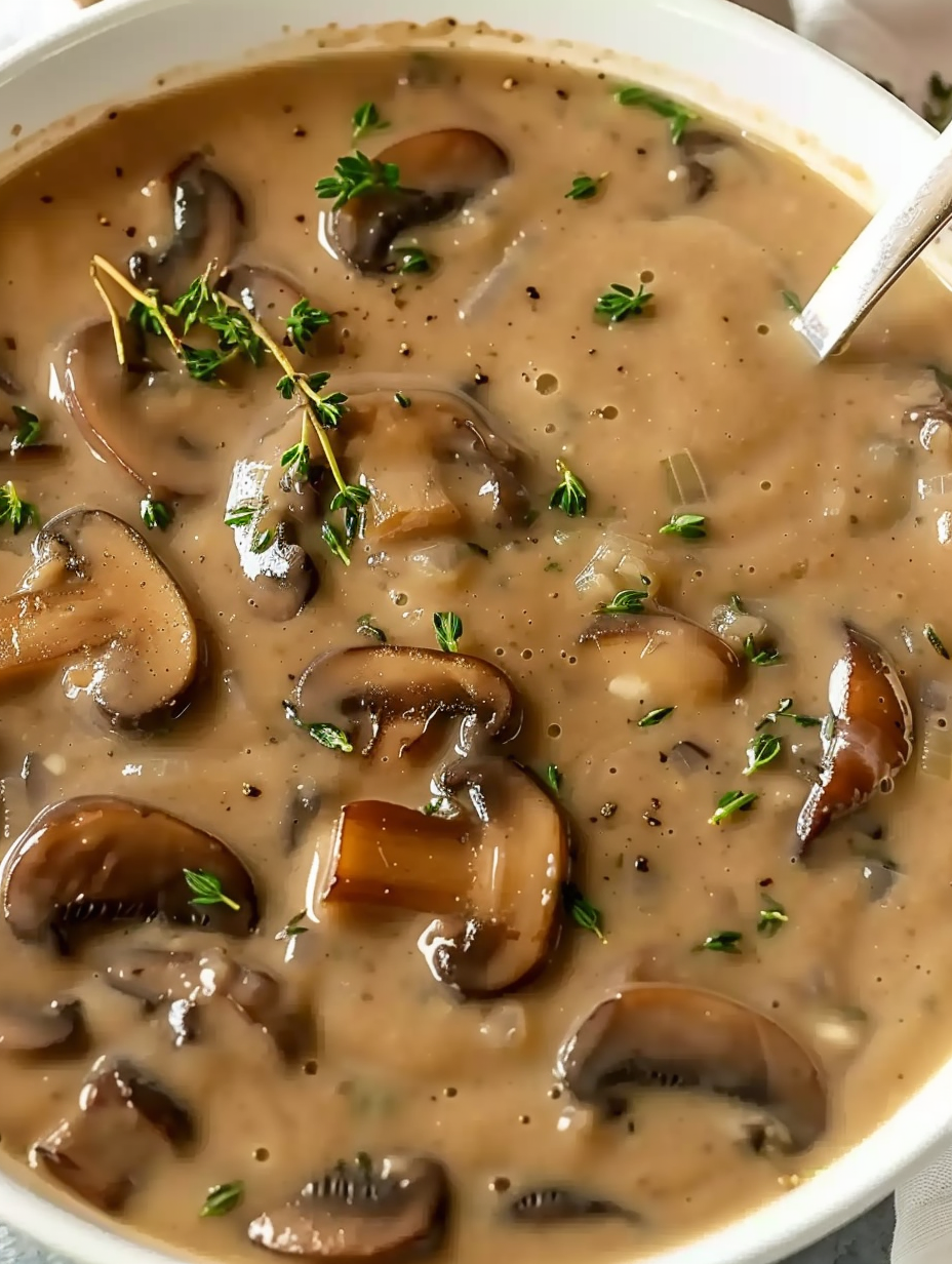 Dairy-Free Creamy Mushroom Soup