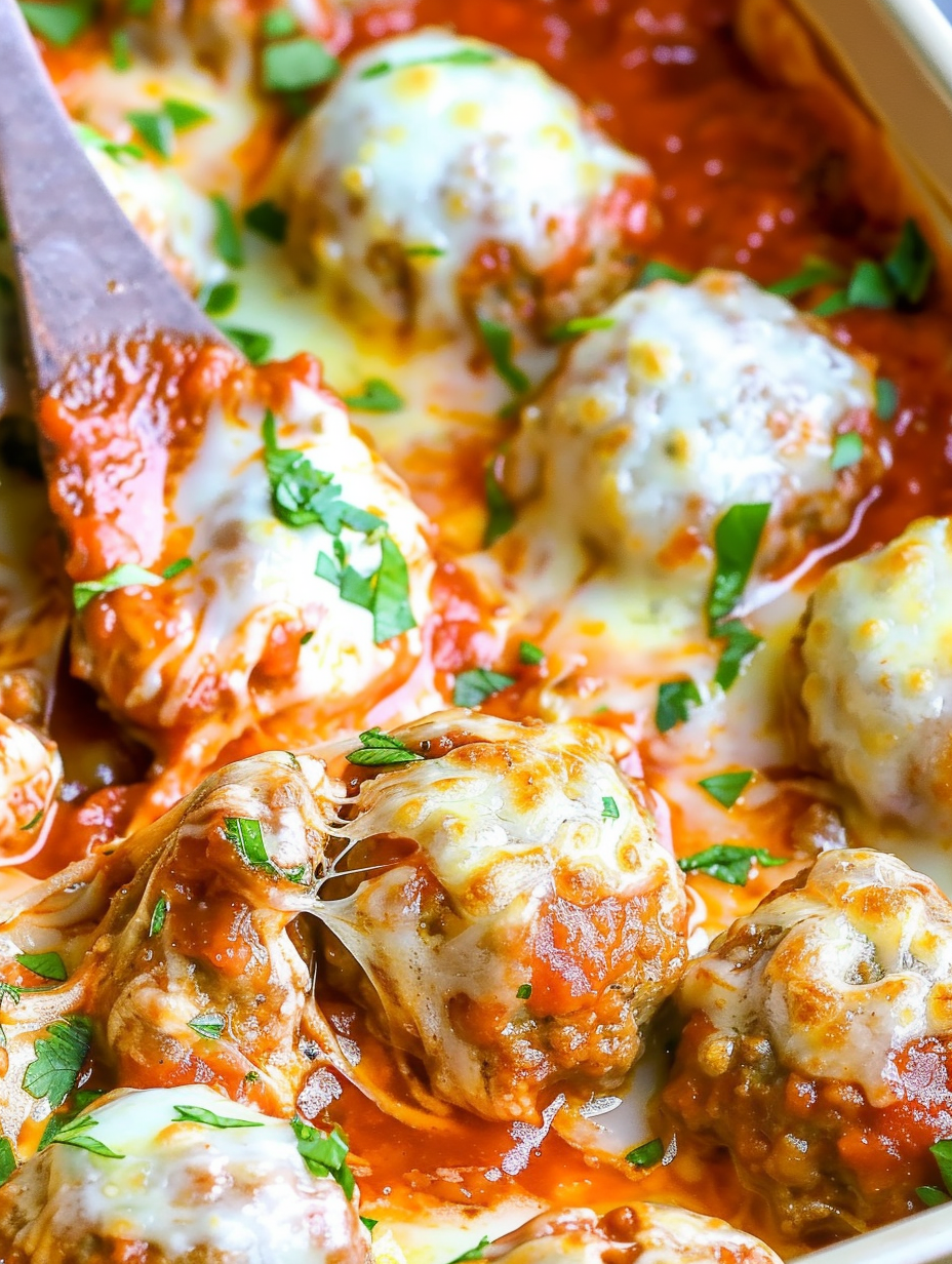 Meatball Parmesan Bake