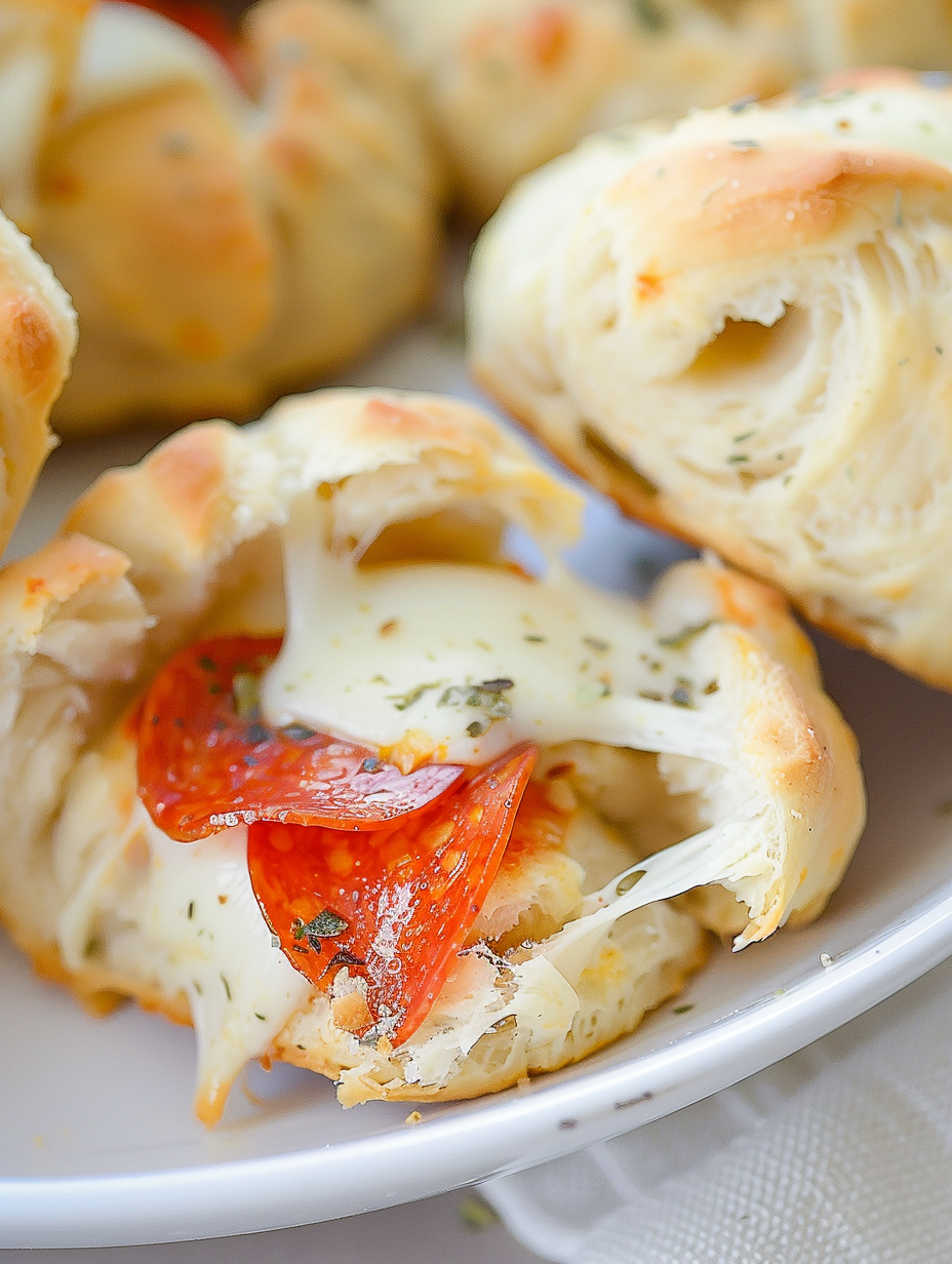 Air Fryer Pizza Bombs in basket