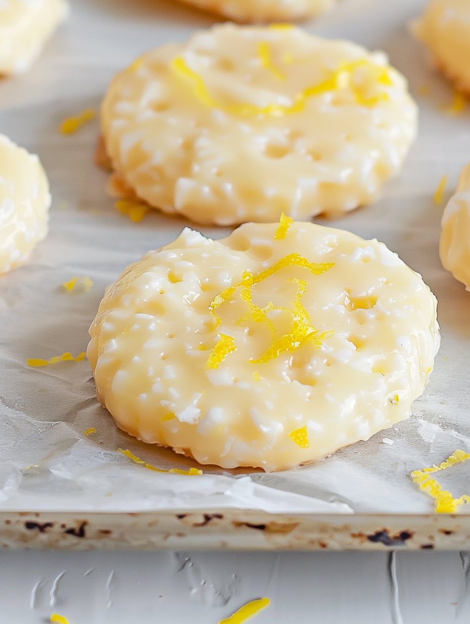 3-Ingredient No-Bake Lemon Cookies