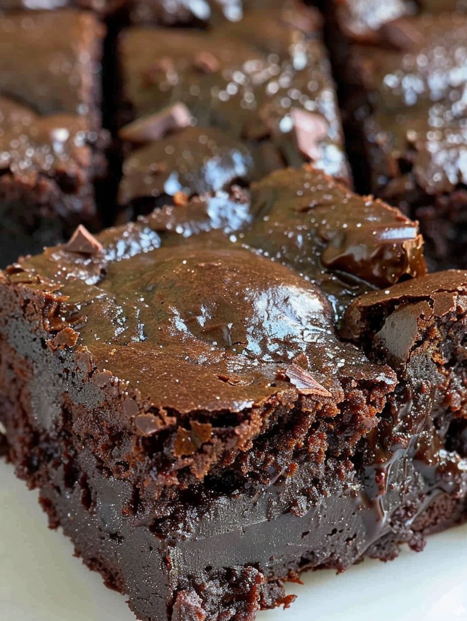 Baked banana brownies cooling in pan