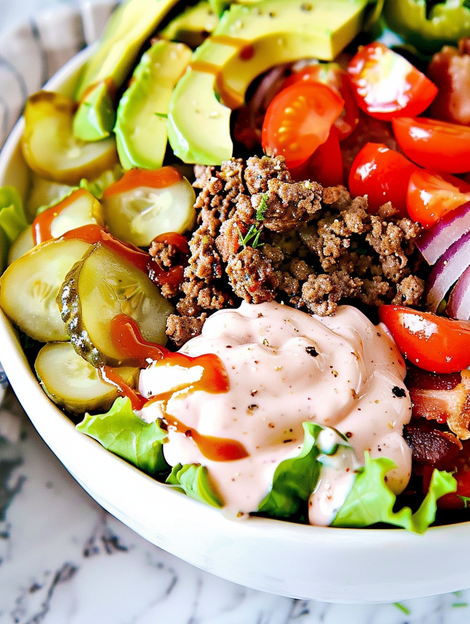 Low-Carb Burger Bowl