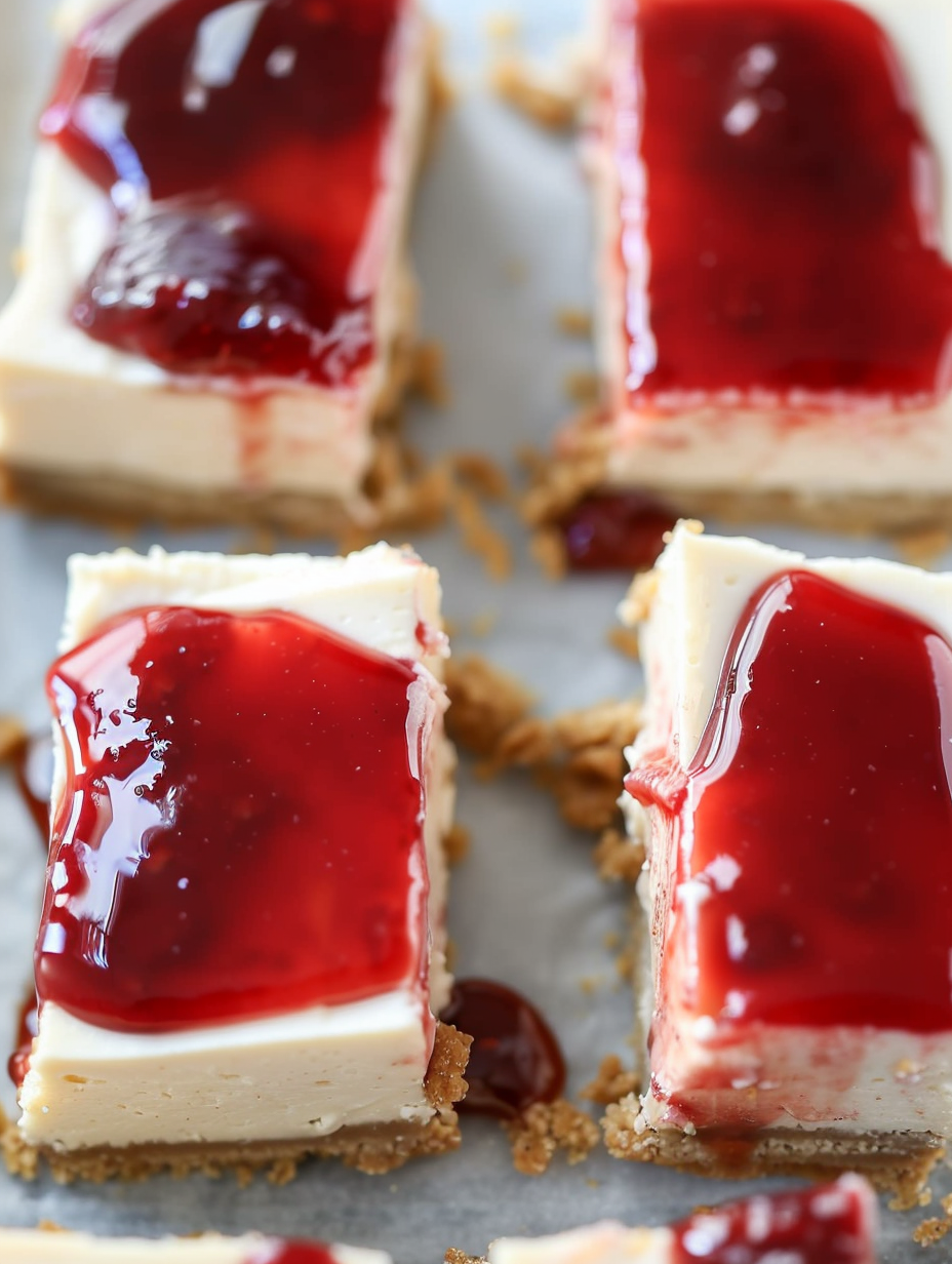Bars sliced on a tray