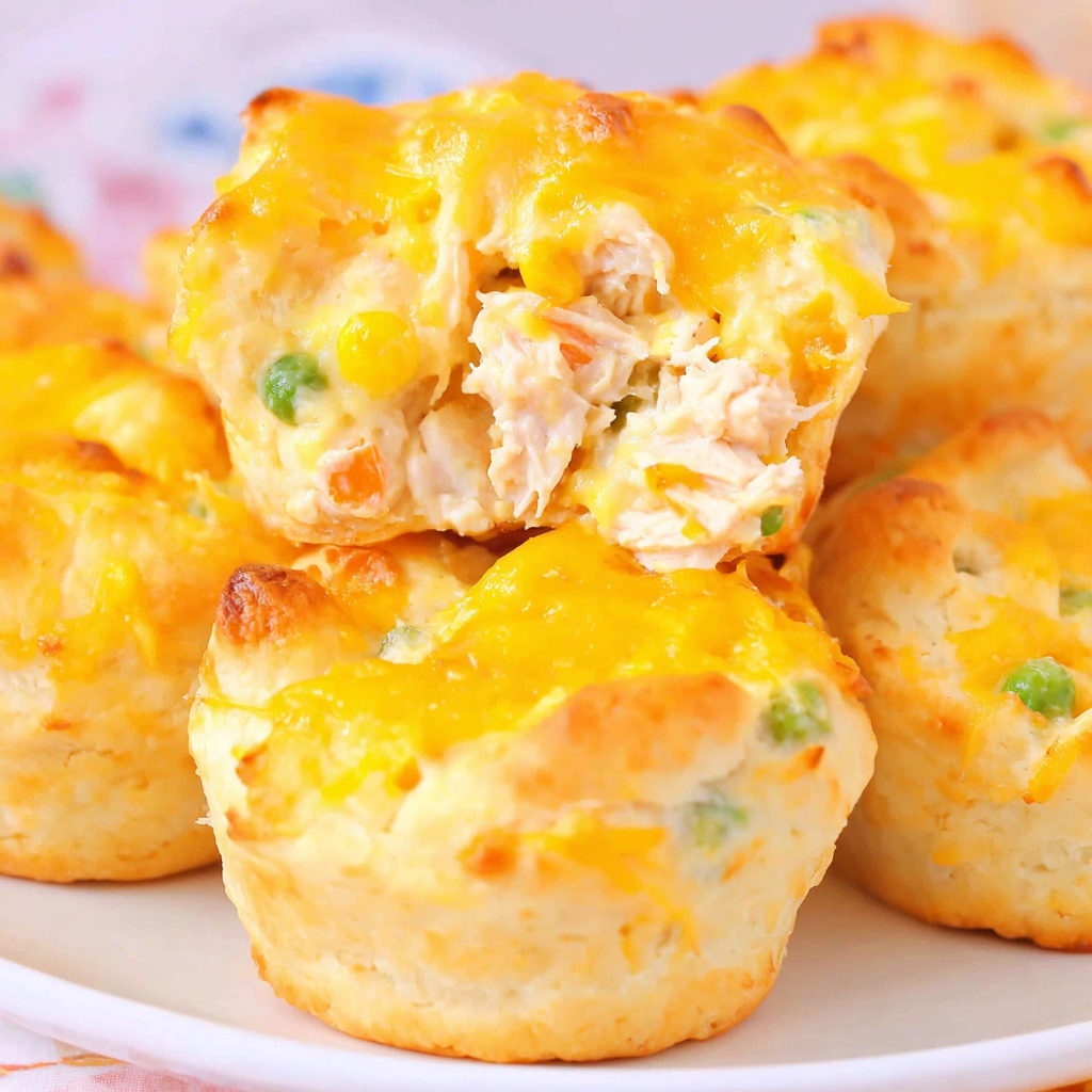 5-Ingredient Mini Chicken Pot Pies