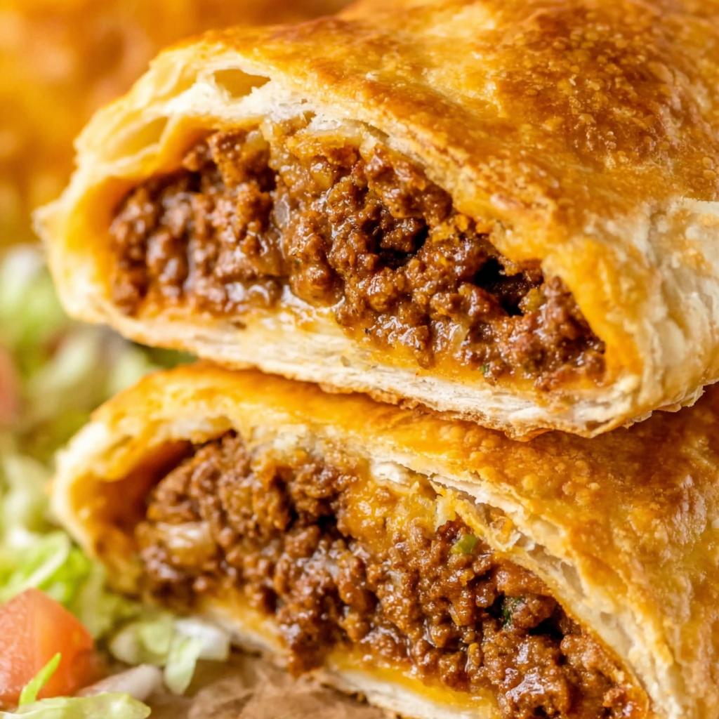 Cheesy Beef Taco Pockets