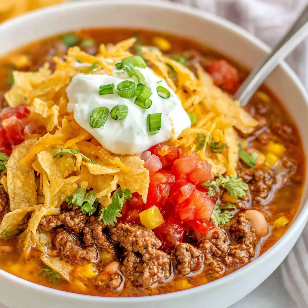 Hearty Crock Pot Taco Soup