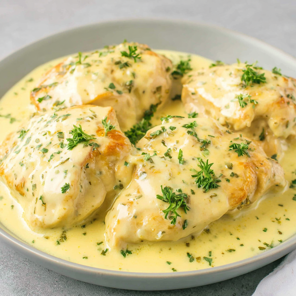 Shredded ranch chicken served over mashed potatoes