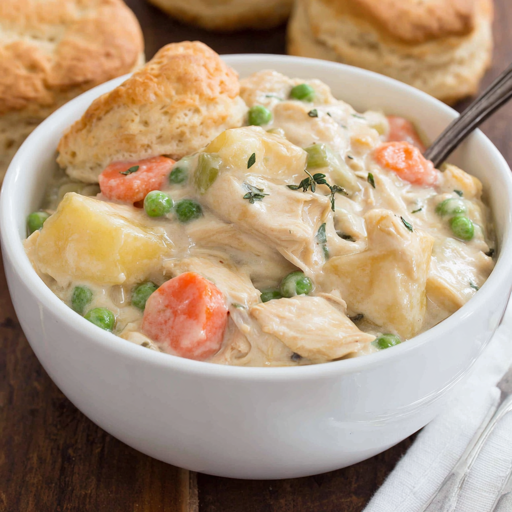 Slow Cooker Chicken Pot Pie