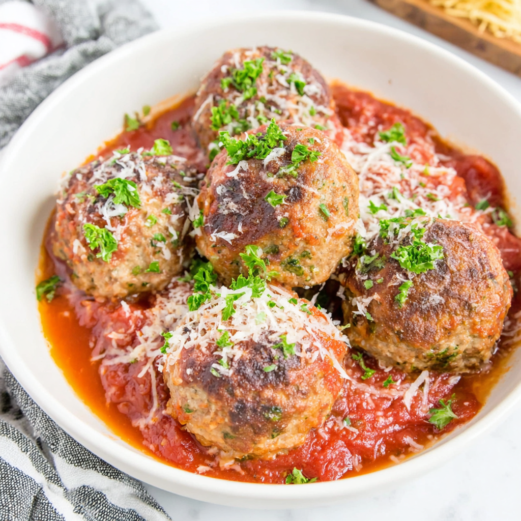 Baked Italian Meatballs
